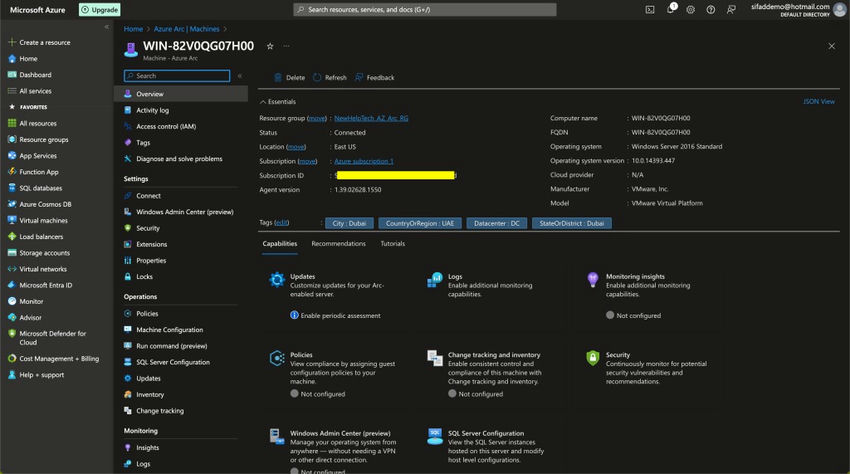 Server's Information